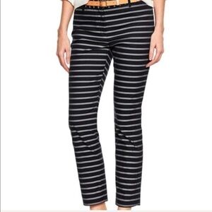 GAP slim cropped striped pants size 2 navy